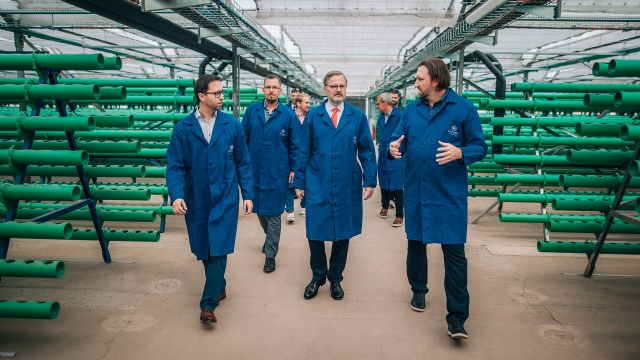 Prime minister Petr Fiala visited our aquaponic farm in brno